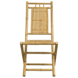 Berkfield 3 Piece Bistro Set Bamboo - thumbnail 8