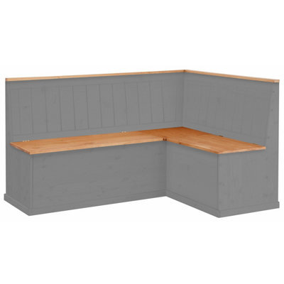 Dorel Home Sara Kitchen Corner Bench S In Grey Wax - image 1