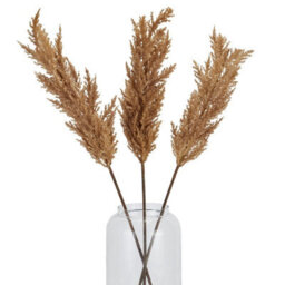 Taupe  Faux  Dried  Pampas  Grass  Stem - thumbnail 3