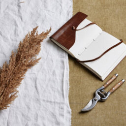 Taupe  Faux  Dried  Pampas  Grass  Stem - thumbnail 1