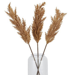 Taupe  Faux  Dried  Pampas  Grass  Stem - thumbnail 5
