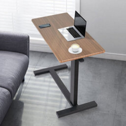 Fativo 80Cm W Adjustable Height 66-89.5Cm Heavy-Duty Rolling Cart Overbed Bedside Table Laptop Desk Medical Home Bed Tray - thumbnail 8