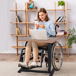 Fativo 80Cm W Adjustable Height 66-89.5Cm Heavy-Duty Rolling Cart Overbed Bedside Table Laptop Desk Medical Home Bed Tray - thumbnail 5