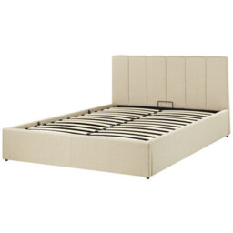 Beliani Ottoman Bed Fabric Dreux 140 X 200 Cm (Eu Double) Beige - thumbnail 5