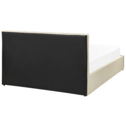 Beliani Ottoman Bed Fabric Dreux 140 X 200 Cm (Eu Double) Beige - thumbnail 6