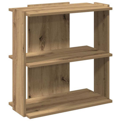 Berkfield Elegant Bookcase 3-Tier Artisan Oak 60X30X60 Cm Engineered Wood - image 1