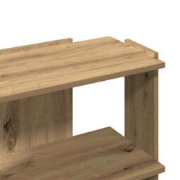 Berkfield Elegant Bookcase 3-Tier Artisan Oak 60X30X60 Cm Engineered Wood - thumbnail 7