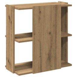 Berkfield Elegant Bookcase 3-Tier Artisan Oak 60X30X60 Cm Engineered Wood - thumbnail 6