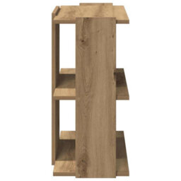 Berkfield Elegant Bookcase 3-Tier Artisan Oak 60X30X60 Cm Engineered Wood - thumbnail 5