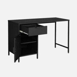Sweeek - Children's Desk In Laminated Steel With 1 Drawer Black L 120 X D 50 X H 75 Cm - thumbnail 3