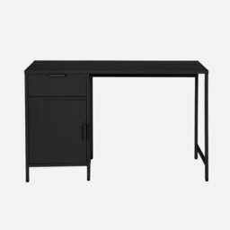 Sweeek - Children's Desk In Laminated Steel With 1 Drawer Black L 120 X D 50 X H 75 Cm - thumbnail 2