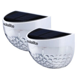 2 Semi-Circle Solar-Powered Fence Lights, Waterproof Led Sensor Lamps For Pathways And Decks - thumbnail 1