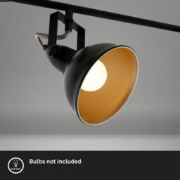 Briloner Ceiling Spot Light E14 Black Gold Adjustable 4 Way Ceiling Lamp - thumbnail 3