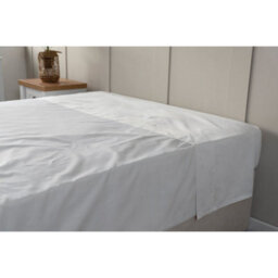 Belledorm Egyptian Cotton Flat Duvet Cover Platinum (Single) - thumbnail 2