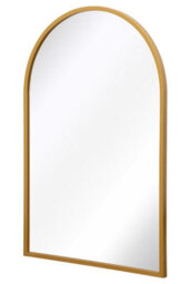 Mirroroutlet The Arcus Gold Metal Framed Arched Garden Wall Mirror 120Cm X 80Cm - thumbnail 3