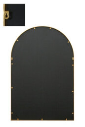 Mirroroutlet The Arcus Gold Metal Framed Arched Garden Wall Mirror 120Cm X 80Cm - thumbnail 4