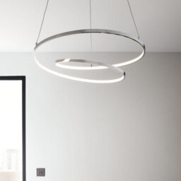 GoodHome Pegmati Chrome Effect Led Pendant Ceiling Light, (Dia)580mm - Refurbished - thumbnail 1