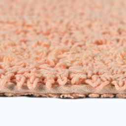 Homescapes Luxury Reversible Cotton Pedestal Mat - Peach - thumbnail 5