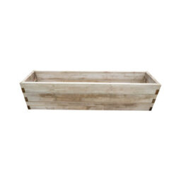 Forest Garden Caledonian Wooden Trough Raised Bed 45 X 180Cm - thumbnail 3