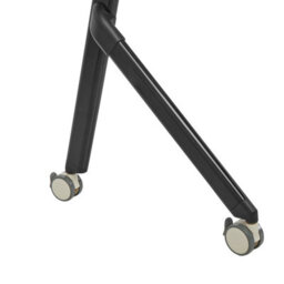 Beliani Foldable Office Desk Bendi Light Brown 180 Cm 60 Cm With Wheels - thumbnail 8