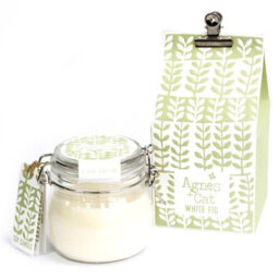 Serenityy Agnes + Cat Kilner Jar Candle 400Ml - White Fig - Hand-Poured Soy Wax - Kilner-Style Jar.