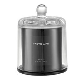Living And Home Sky Cypress Scented Soy Wax Candle With Elegant Glass Dome - thumbnail 1