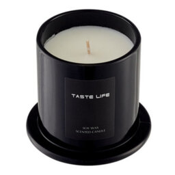 Living And Home Sky Cypress Scented Soy Wax Candle With Elegant Glass Dome - thumbnail 4