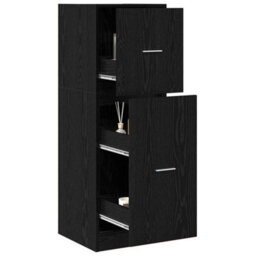 Walplus Apothecary Cabinet Black Oak 40 X 41 X 118 Cm Engineered Wood - thumbnail 2