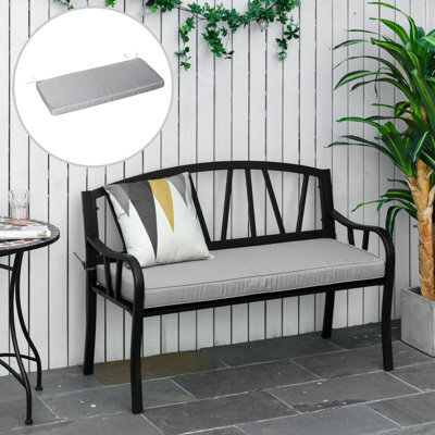 Outsunny Garden Bench Cushion 2 Seater Seat Pad Indoor& Outdoor Use - image 1