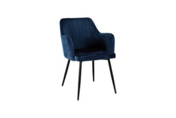 Outdoor Living (NW) Ltd San Diego Marble Top Dining Table With Charlotte Velvet Chairs - Blue - thumbnail 7