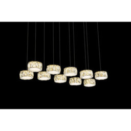 Luminosa Lighting Luminosa Amur Bar Pendant Ceiling Light Chrome 10X Led 4000K - thumbnail 4