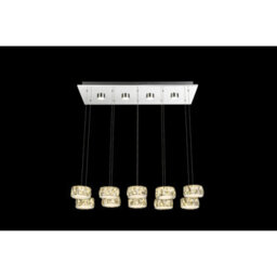 Luminosa Lighting Luminosa Amur Bar Pendant Ceiling Light Chrome 10X Led 4000K - thumbnail 8