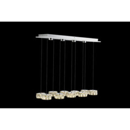 Luminosa Lighting Luminosa Amur Bar Pendant Ceiling Light Chrome 10X Led 4000K - thumbnail 6