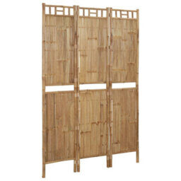 Berkfield 3-Panel Room Divider Bamboo 120X180 Cm - thumbnail 2