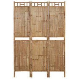 Berkfield 3-Panel Room Divider Bamboo 120X180 Cm - thumbnail 1
