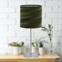 First Choice Lighting Green Crushed Velvet 15.5Cm Table Lamp Shade - thumbnail 4
