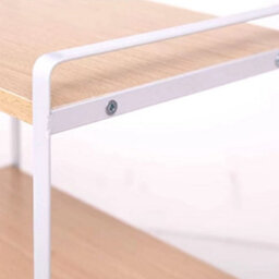 1 Desktop Bookcase Storage Shelf Organizer Display Shelf Bookcase Rack White - thumbnail 5