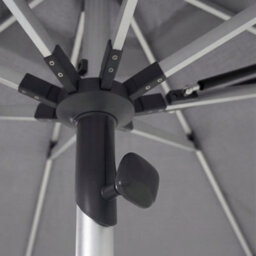Hayward 3M Premium Hydraulic Garden Parasol With 45Kg Wheeled Base & Cover, Grey Luxury Outdoor Umbrella - thumbnail 4