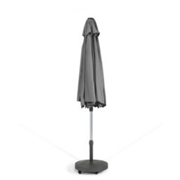 Hayward 3M Premium Hydraulic Garden Parasol With 45Kg Wheeled Base & Cover, Grey Luxury Outdoor Umbrella - thumbnail 3