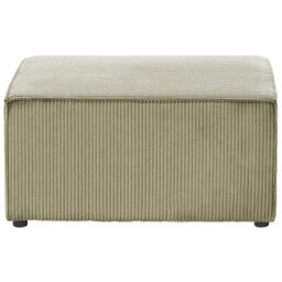 Wyld And Coco Everluxe Green Corduroy Ottoman Square Footstool 83 X 83 X 41 Cm - thumbnail 1