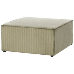 Wyld And Coco Everluxe Green Corduroy Ottoman Square Footstool 83 X 83 X 41 Cm - thumbnail 5