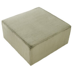 Wyld And Coco Everluxe Green Corduroy Ottoman Square Footstool 83 X 83 X 41 Cm - thumbnail 6