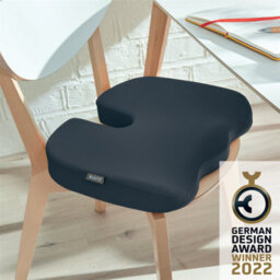 Leitz Ergonomic Chair Seat Cushion Velvet Grey - thumbnail 7