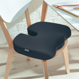 Leitz Ergonomic Chair Seat Cushion Velvet Grey - thumbnail 3