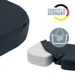 Leitz Ergonomic Chair Seat Cushion Velvet Grey - thumbnail 5