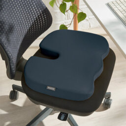 Leitz Ergonomic Chair Seat Cushion Velvet Grey - thumbnail 4