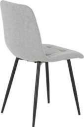 Seconique Fenton Dining Set White Marble Stone Effect With 4 Light Grey Fabric Chairs - thumbnail 9