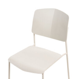Wyld And Coco Living Set Of 4 Beige Armless Plastic Dining Chairs, Contemporary, Tool-Free Assembly - thumbnail 7