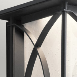 Luminosa Lighting Elstead Kichler Ashbern Outdoor 1 Light Wall Lantern Textured Black Ip44 - thumbnail 2