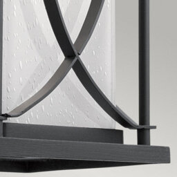 Luminosa Lighting Elstead Kichler Ashbern Outdoor 1 Light Wall Lantern Textured Black Ip44 - thumbnail 3